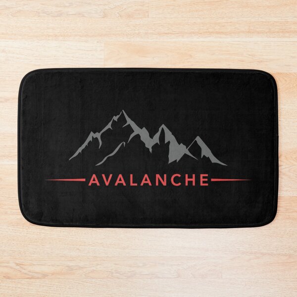 Item preview, Avalanche AVAX Crypto Altcoin - Red Text Logo with Mountains designed and sold by CryptoMoods.