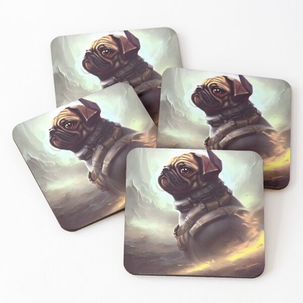 Item preview, AI Generated Art, War Pug designed and sold by RabbitHoleMI.