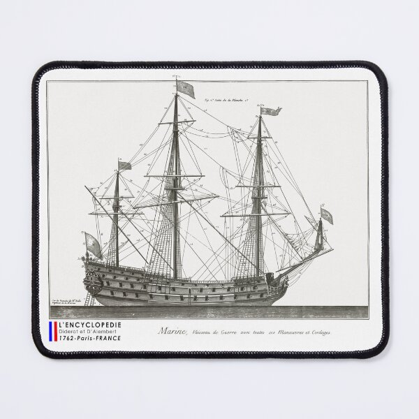 Item preview, Corsair boat - antique engraving 1762 designed and sold by 3-Petits-Lapins.