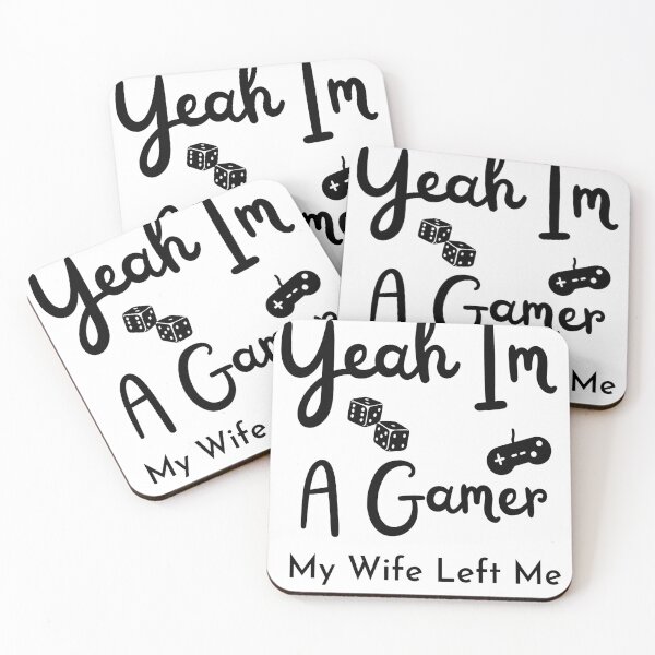 Item preview, Yeah Im A Gamer My Wife Left Me black designed and sold by TFLprod.