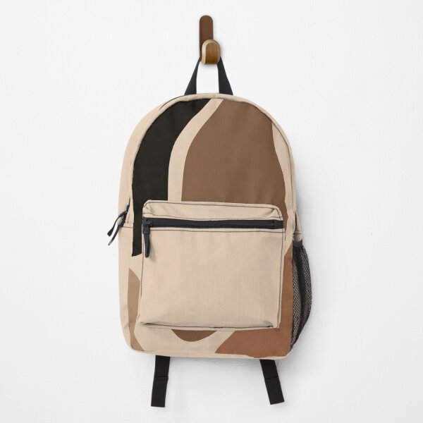 Item preview, Minimal Modern Abstract Shapes Black and Brown Warm Colours Pattern designed and sold by zedonee.