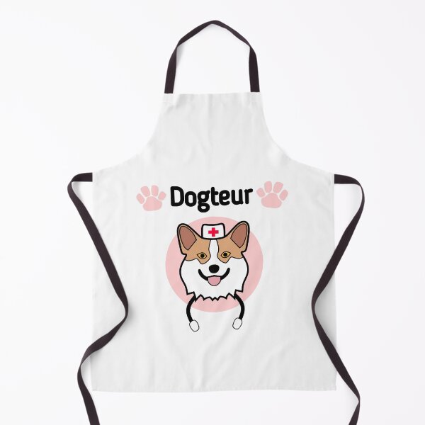 Aperçu de l'œuvre Dogteur jeu de mots, chien corgi docteur créée et vendue par EnzoVectorism.
