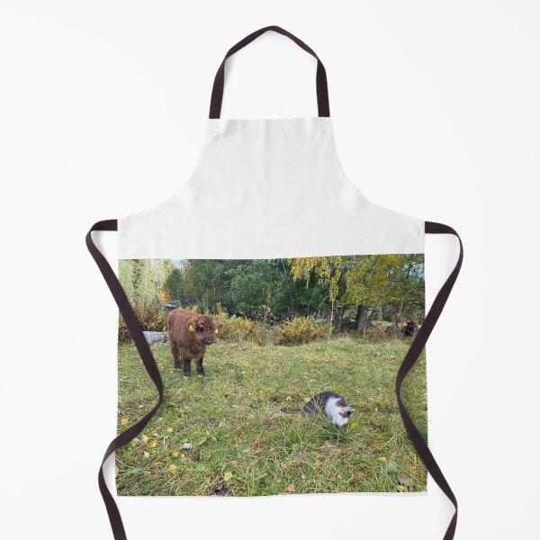 Item preview, Scottish Highland Cattle Calf and Cat 4107 designed and sold by SaarelaHighland.