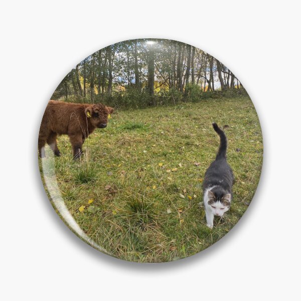 Artikelvorschau, Scottish Highland Cattle Calf and Cat 4108 entworfen und verkauft von SaarelaHighland.