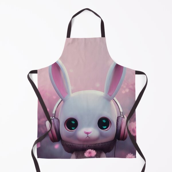 Item preview, Cute bunny with headphones designed and sold by VanGalt.