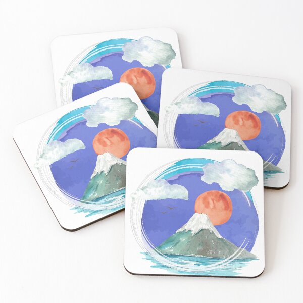 Item preview, Mount Fuji Watercolour designed and sold by EnpitsuGoma .