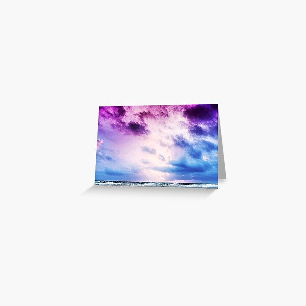 Cloudy shores Greeting Card