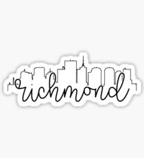 cityscape outline - richmond Sticker