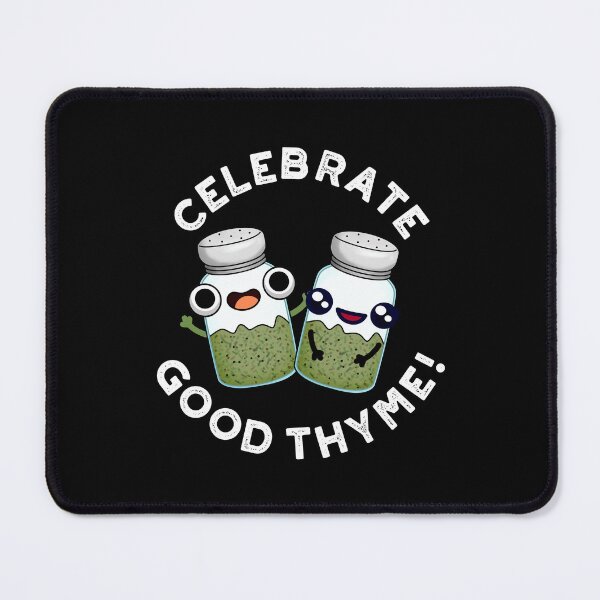 Item preview, Celebrate Good Thyme Funny Food Herb Puns (Dark BG) designed and sold by punnybone.