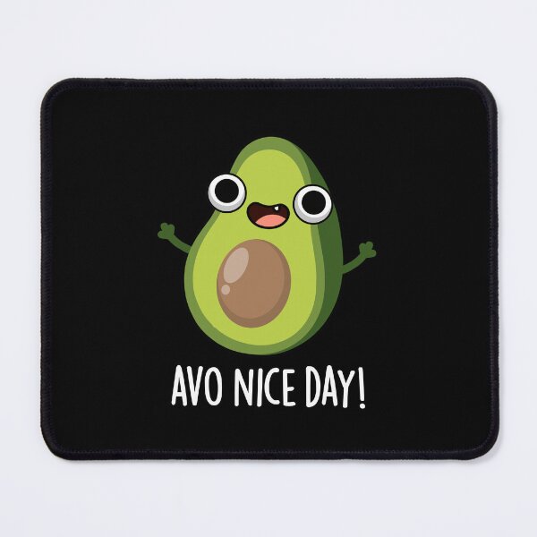 Item preview, Avo Nice Day Funny Avocado Pun (Dark BG) designed and sold by punnybone.