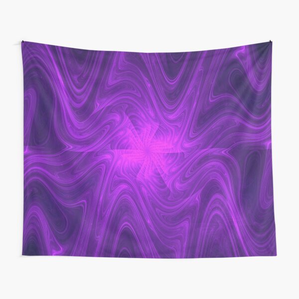 Dripping Purple ~ Fractal Art Tapestry