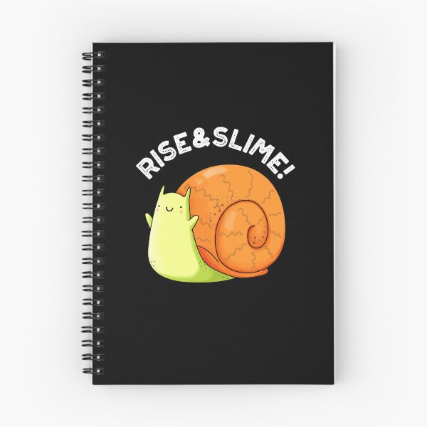Item preview, Rise And Slime Funny Snail Puns (Dark BG) designed and sold by punnybone.