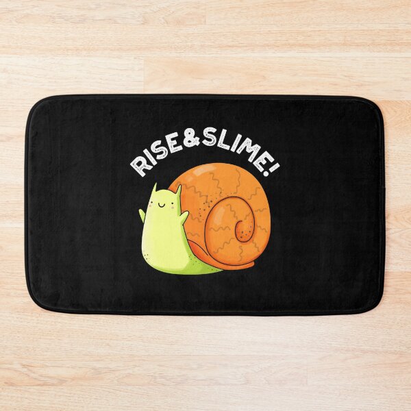 Item preview, Rise And Slime Funny Snail Puns (Dark BG) designed and sold by punnybone.