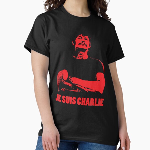 Vista previa del artículo con la obra «Charles Bronson - Je Suis Charlie», diseñado y vendido por haunteddata.