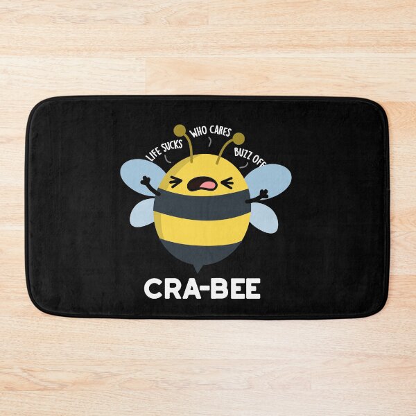 Item preview, Cra-bee Funny Bee Puns (Dark BG) designed and sold by punnybone.