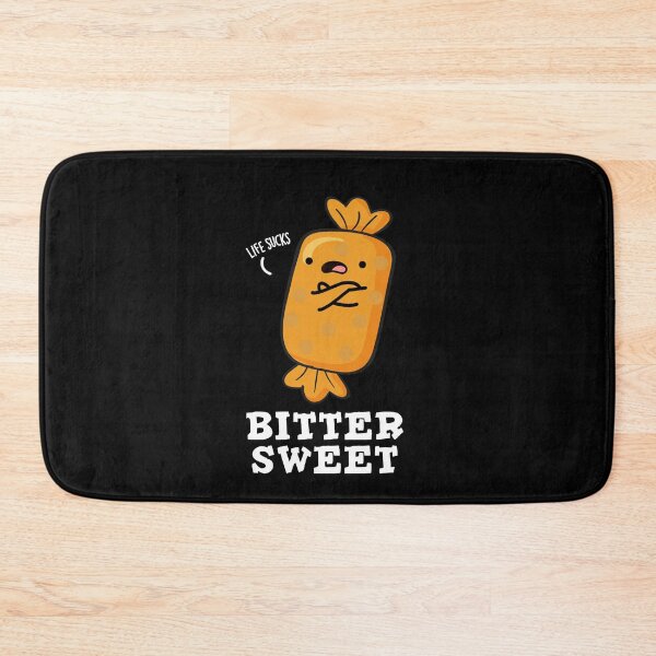 Item preview, Bitter Sweet Funny Candy Puns (Dark BG) designed and sold by punnybone.
