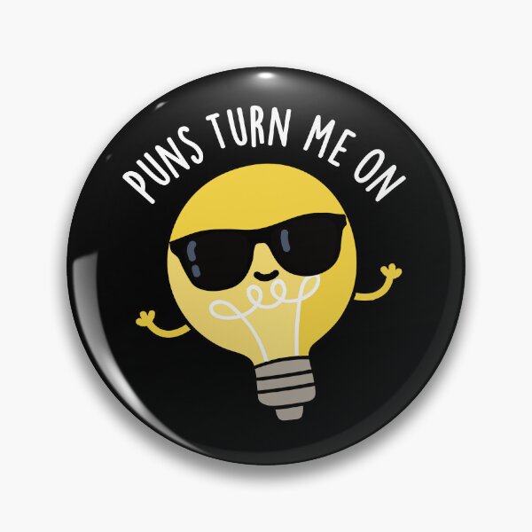 Item preview, Puns Turn Me On Funny Light Bulb Puns (Dark BG) designed and sold by punnybone.