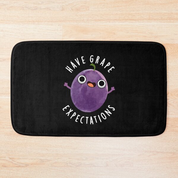 Item preview, Have Grape Expectations Positive Fruit Puns (Dark BG) designed and sold by punnybone.