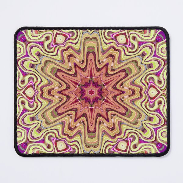 Item preview, Boho Vibes Abstract Kaleidoscope Maximalism Hippie Style Eclectic Mix of Pink Lilac Cream 6 of 16 designed and sold by Beachy.