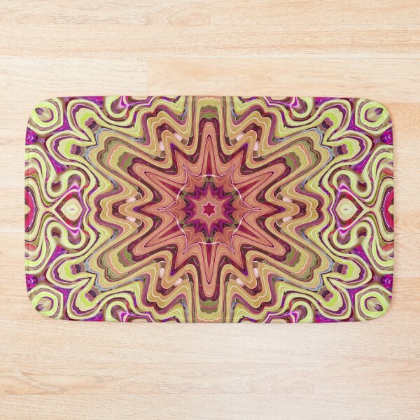 Item preview, Boho Vibes Abstract Kaleidoscope Maximalism Hippie Style Eclectic Mix of Pink Lilac Cream 6 of 16 designed and sold by Beachy.