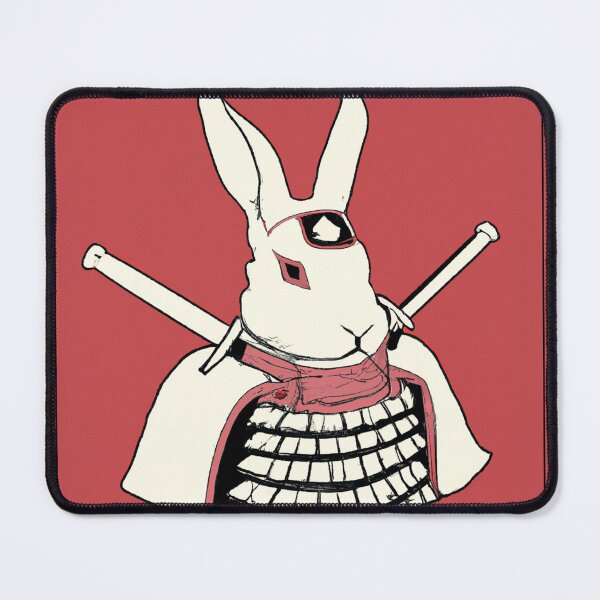 Item preview, Portrait of a bunny samurai warrior designed and sold by Inalternativ.