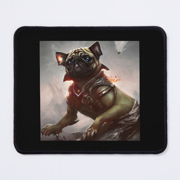 Item preview, AI Generated Art, War Pug designed and sold by RabbitHoleMI.
