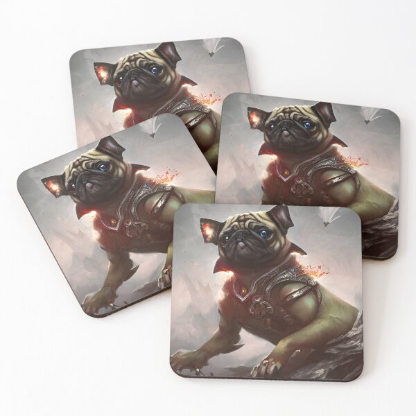 Item preview, AI Generated Art, War Pug designed and sold by RabbitHoleMI.