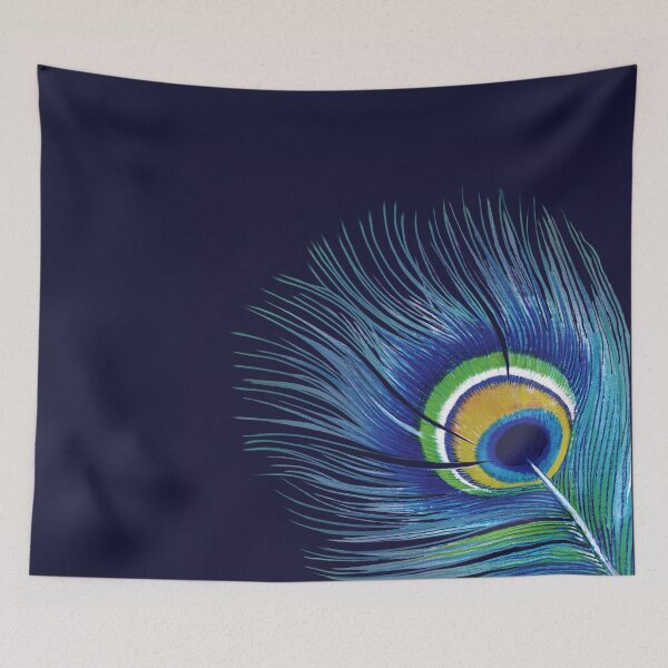 Item preview, Pluma de pavo real azul designed and sold by BluePlanet.