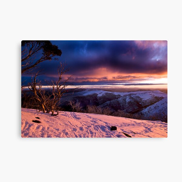 Mauve Mountains Canvas Print