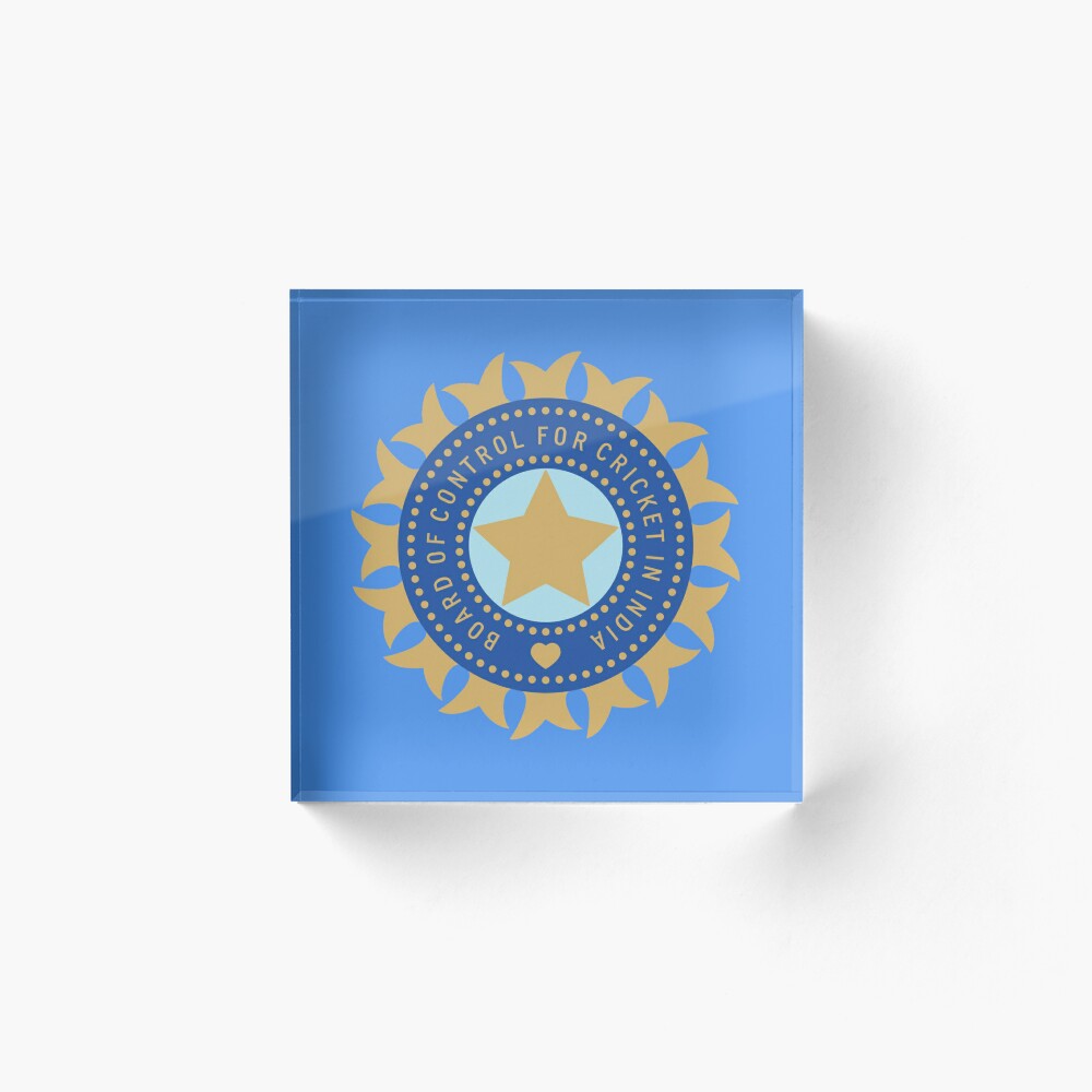 Indian Cricket Team Logo Art Board Print for Sale by Pixelish  Redbubble