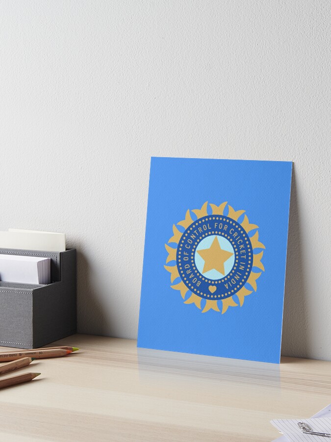 Indian cricket team logo - Indian Cricket Team - Posters and Art Prints |  TeePublic