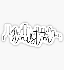 cityscape outline - houston Sticker