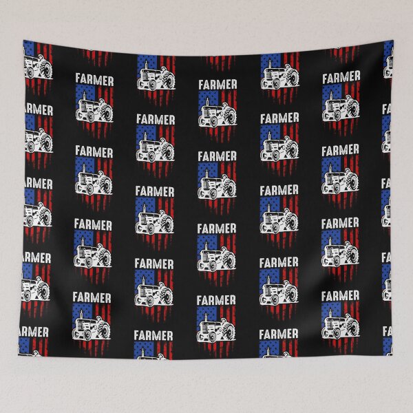 Item preview, Farmer USA Flag T-shirt designed and sold by FanityPrints.