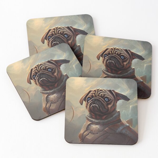 Item preview, AI Generated Art, War Pug designed and sold by RabbitHoleMI.