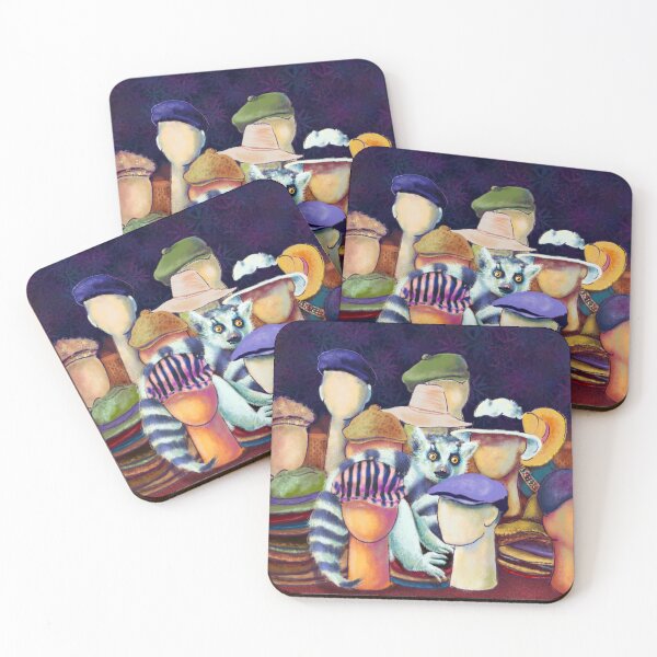 Item preview, Lemur in hats designed and sold by Mikkke.