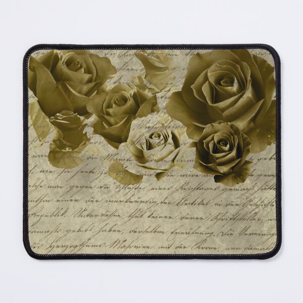 Item preview,  Vintage  roses on old aged written script letter  designed and sold by Inktown.