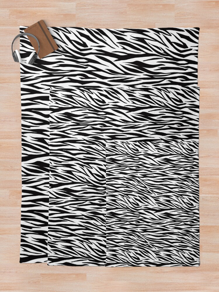 Thumbnail 5 of 6, Throw Blanket, Zebra pattern designed and sold by stavina.