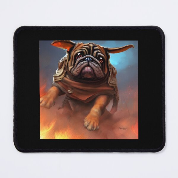 Item preview, AI Generated Art, War Pug designed and sold by RabbitHoleMI.