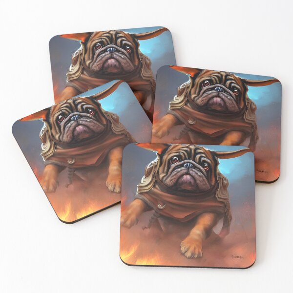 Item preview, AI Generated Art, War Pug designed and sold by RabbitHoleMI.