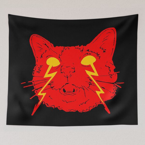 Item preview, Red Cat Lightning Bolt designed and sold by NewPrint.