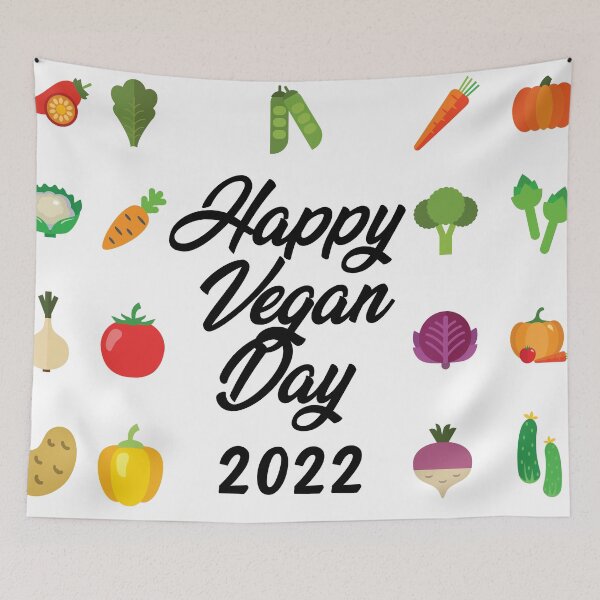 Item preview, Happy Vegan Day 2022  classic T-shirt  designed and sold by Graphichut.