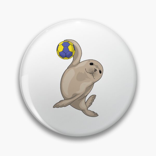 Artikelvorschau, Seehund Handballspieler Handball entworfen und verkauft von Snabdesign84.