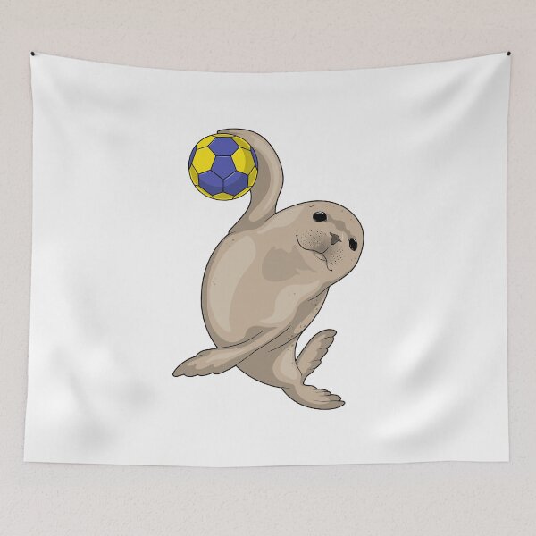 Item preview, Seal Handball player Handball designed and sold by Snabdesign84.