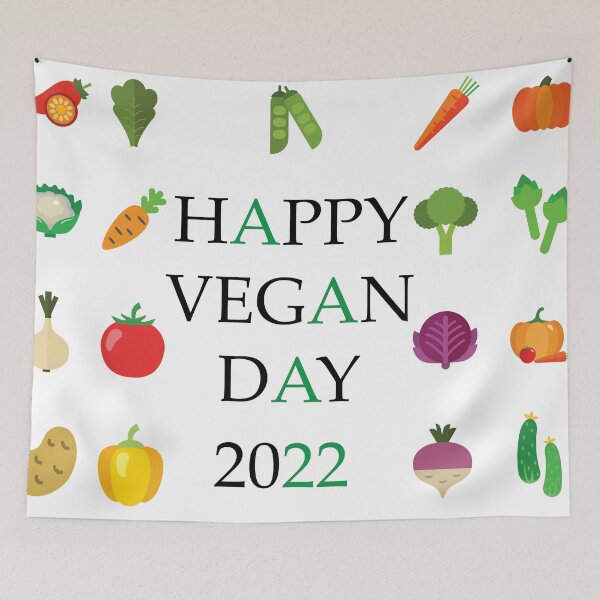 Item preview, Happy Vegan Day 2022  classic T-shirt  designed and sold by Graphichut.
