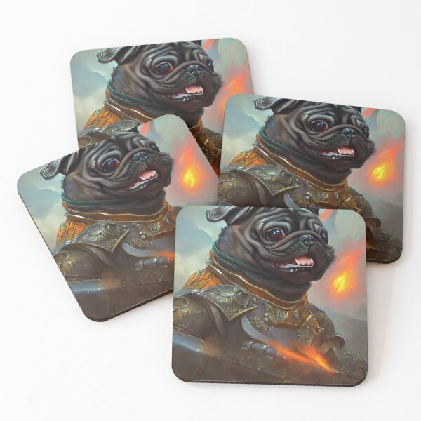 Item preview, AI Generated Art, War Pug designed and sold by RabbitHoleMI.