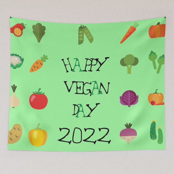 Item preview, Happy Vegan Day 2022  classic T-shirt  designed and sold by Graphichut.