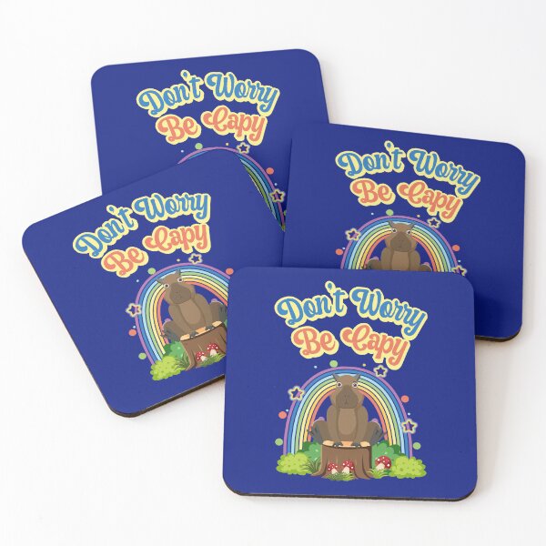 Item preview, Don't Worry Be Capy Happy Rainbow  designed and sold by LiToDesignCo.
