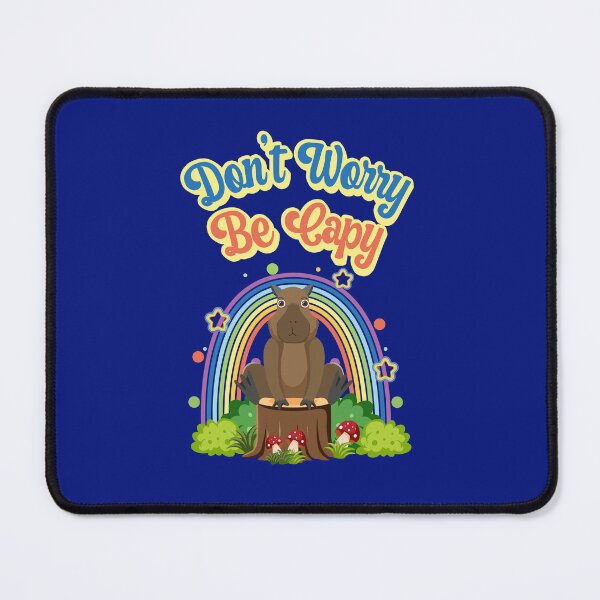 Item preview, Don't Worry Be Capy Happy Rainbow designed and sold by LiToDesignCo.