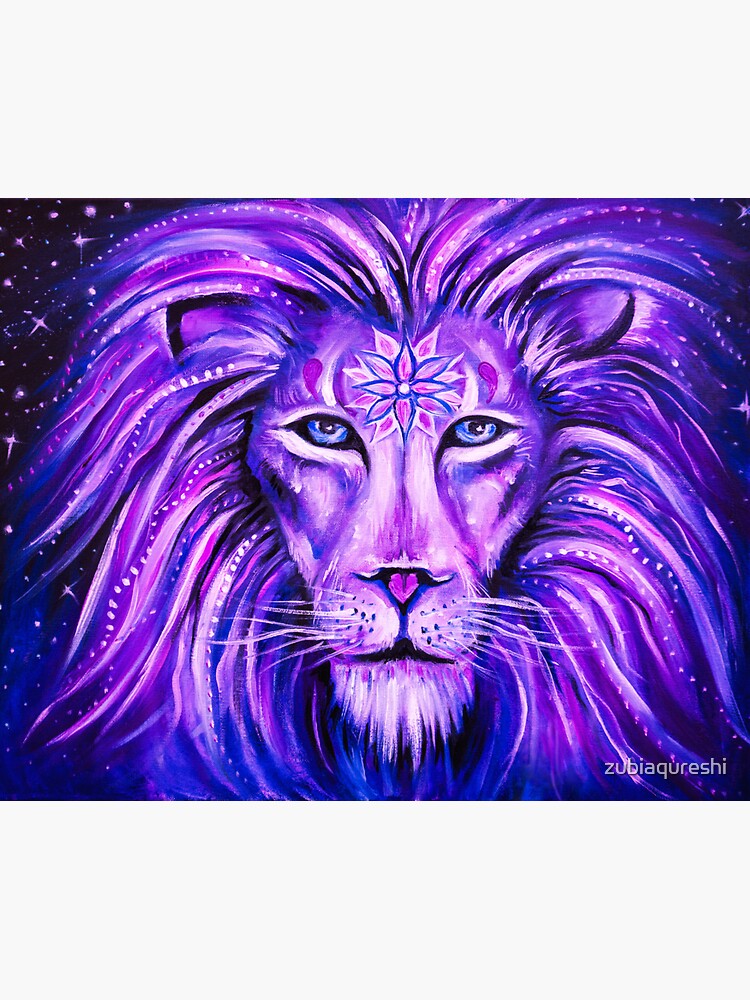 Thumbnail 3 of 3, Sticker, lion designed and sold by zubiaqureshi.