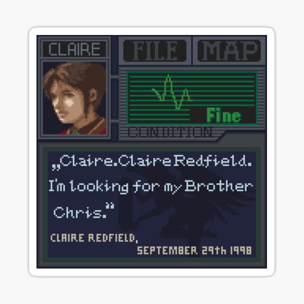 Artikel-Vorschau von Resident Evil Claire Redfield Pixel Art, designt und verkauft von AlleenasPixels.